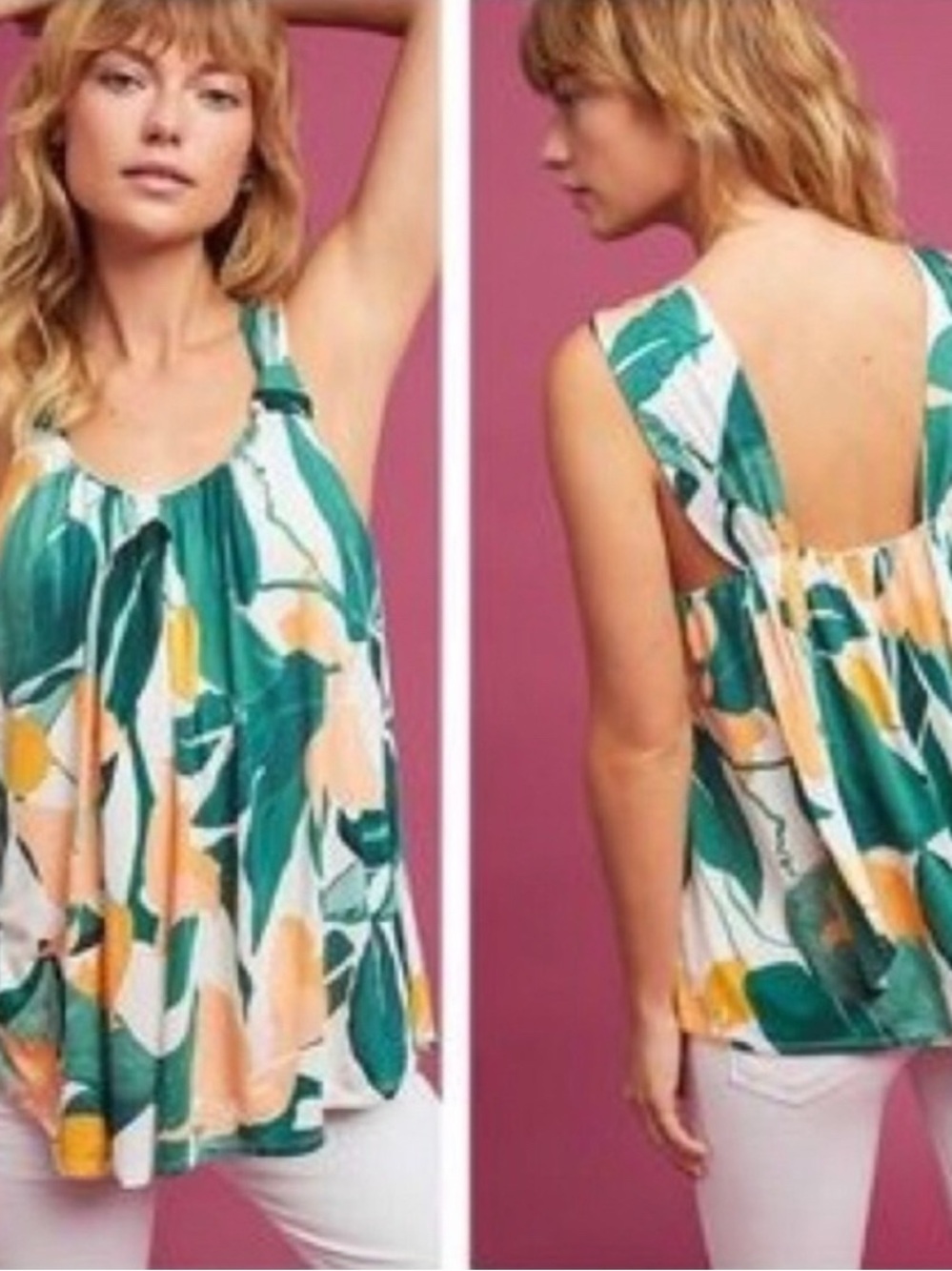 Anthropology Vanessa Virginia Floral Top